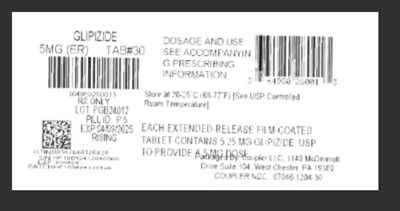 Label (Glipizide Er 5mg)